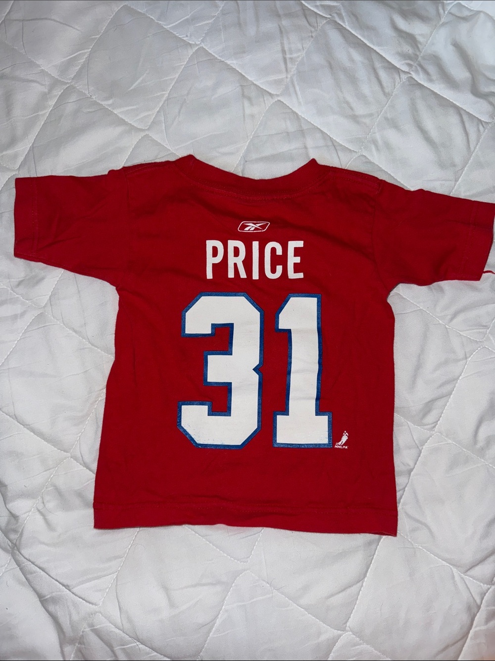 3T Reebok Chicago Kids Red 'Price 31' Short-Sleeve Sports Tee gender neutral
